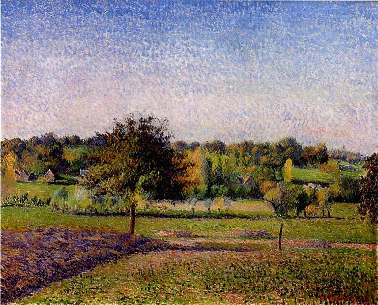 Meadows at Eragny, 1886 - Камиль Писсарро
