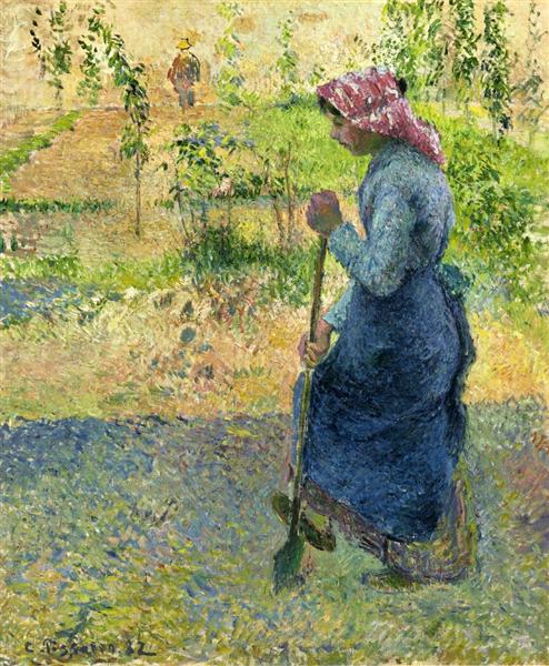 Paysanne bêchant, 1882 - Camille Pissarro