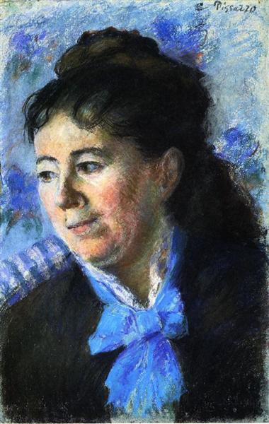 Portrait of Madame Felicie Vellay Estruc, c.1874 - Camille Pissarro