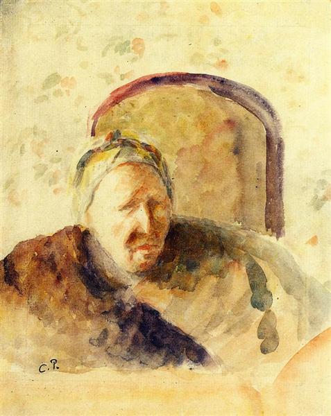 Portrait of the Artist's Mother, c.1888 - Камиль Писсарро