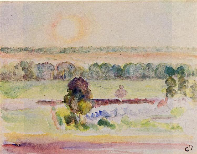 The Effect of Sunlight - Camille Pissarro