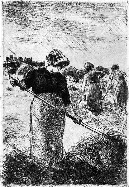 The hayymaker - Camille Pissarro