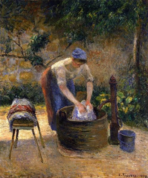 The Laundry Woman, 1879 - Камиль Писсарро