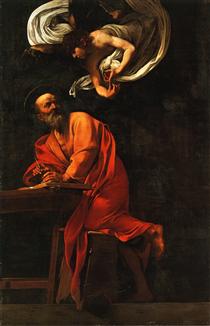 A Inspiração de São Mateus - Caravaggio