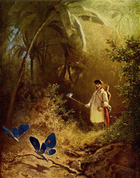 The Butterfly Hunter, 1840 - Карл Шпицвег