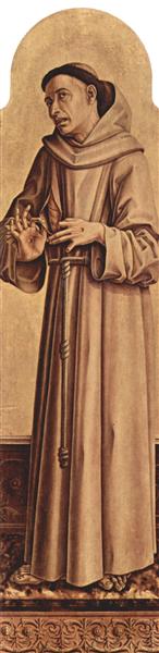 Saint Francis, c.1470 - 卡羅·克里韋利
