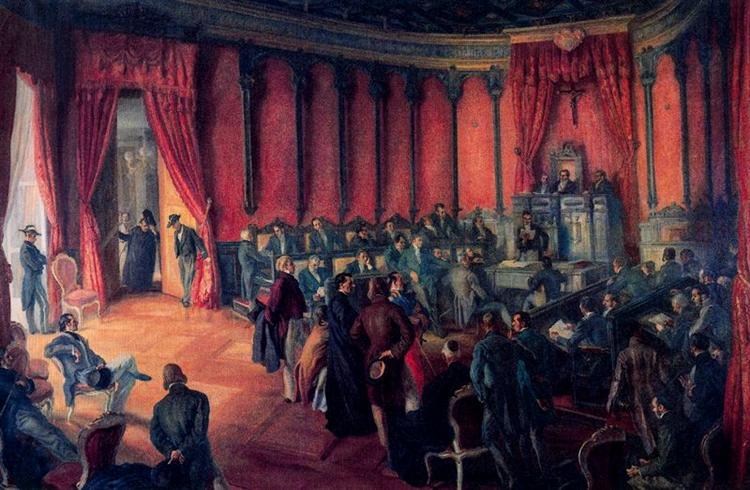 Founding act of the Municipal Savings Bank of Vitoria in 1850 - Carlos Saenz de Tejada