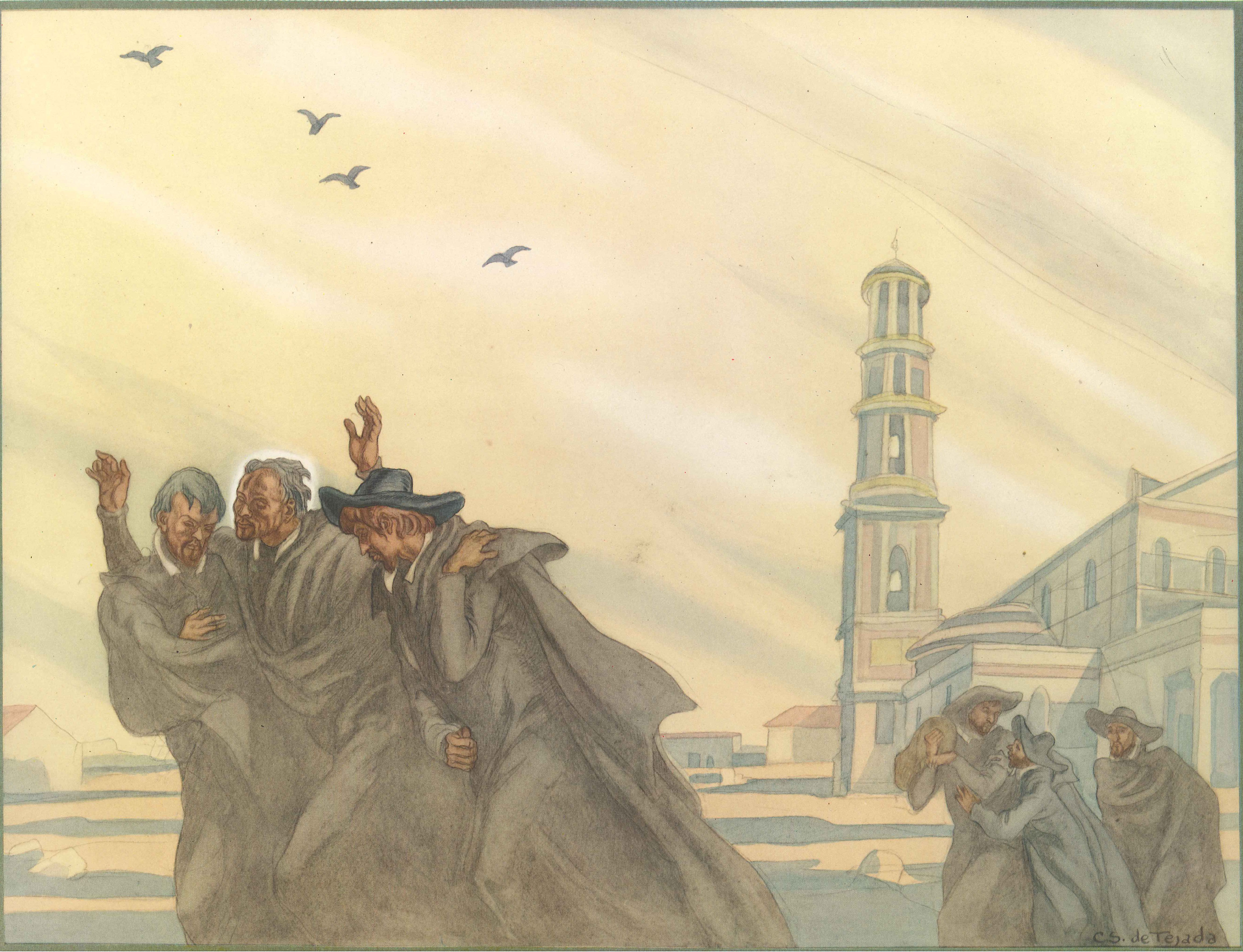 The Life Of St Ignatius Loyola Plate 9 After Their Solemn Vows At 