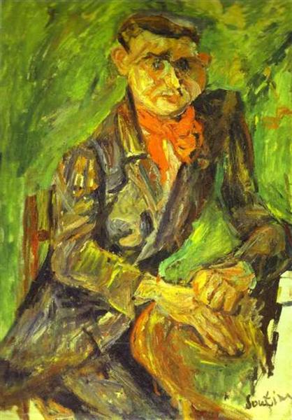 Portrait of Moise Kisling, c.1919 - c.1920 - Хайм Сутін