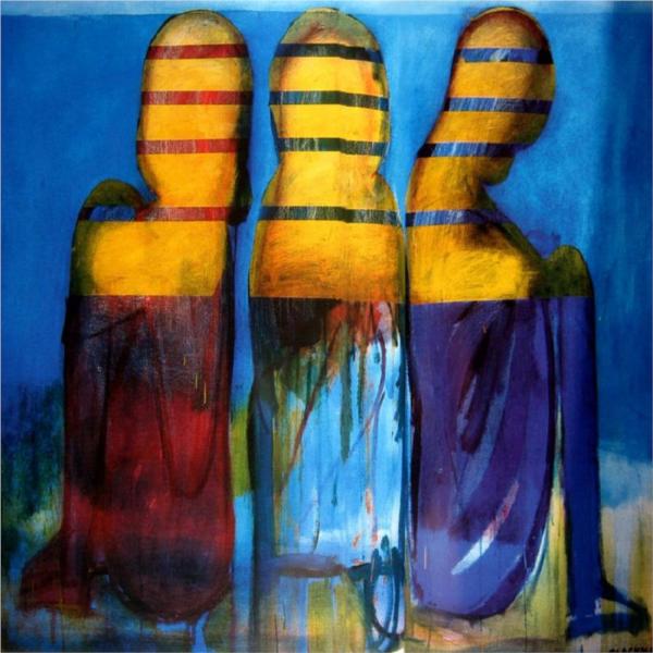 Towelled Girls (Dyptich) - Charles Blackman