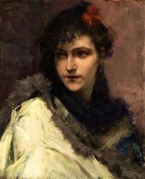 Portrait of a young Lady - Charles Hermans