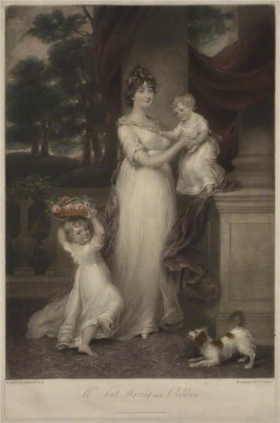 Maria Scott-Waring (née Hughes) and her children, 1804 - Чарльз Тернер