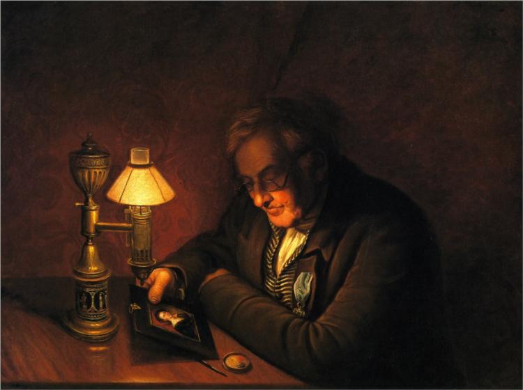 James Peale (also known as The Lamplight Portrait), 1822 - Чарльз Уилсон Пил