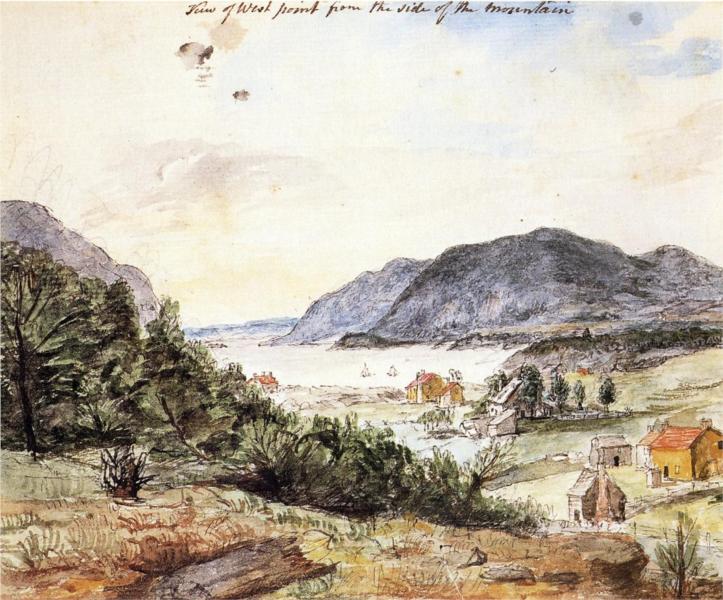 View of West Point from the Side of the Mountain, 1801 - Charles Willson Peale
