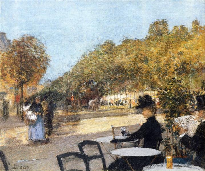 At the Café, 1887 - 1889 - Childe Hassam