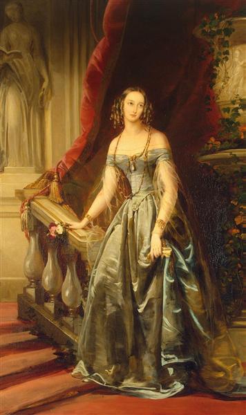 Portrait of Grand Duchess Olga Nikolaevna, 1841 - Кристина Робертсон
