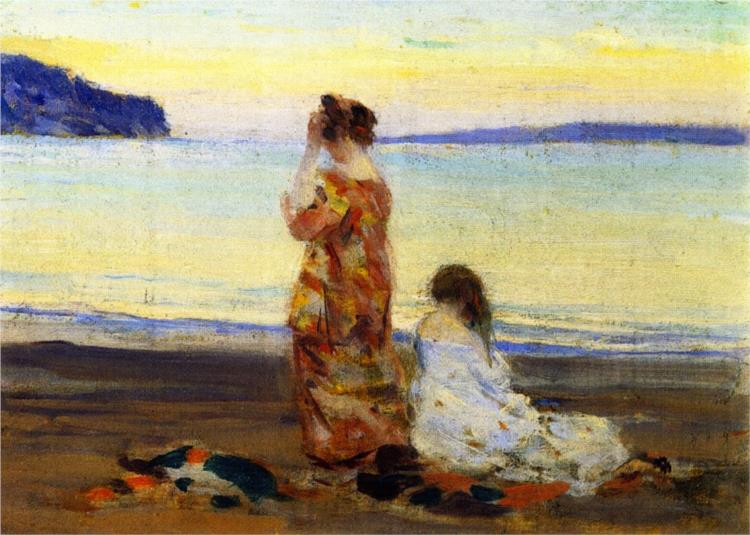 Beach Scene, Baie-Saint-Paul, 1909 - Clarence Gagnon