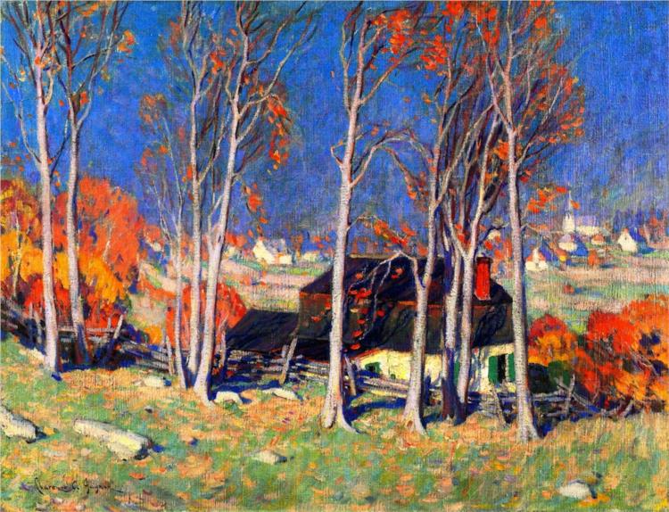 Lonely Village on the Saint Lawrence, 1922 - Clarence Gagnon