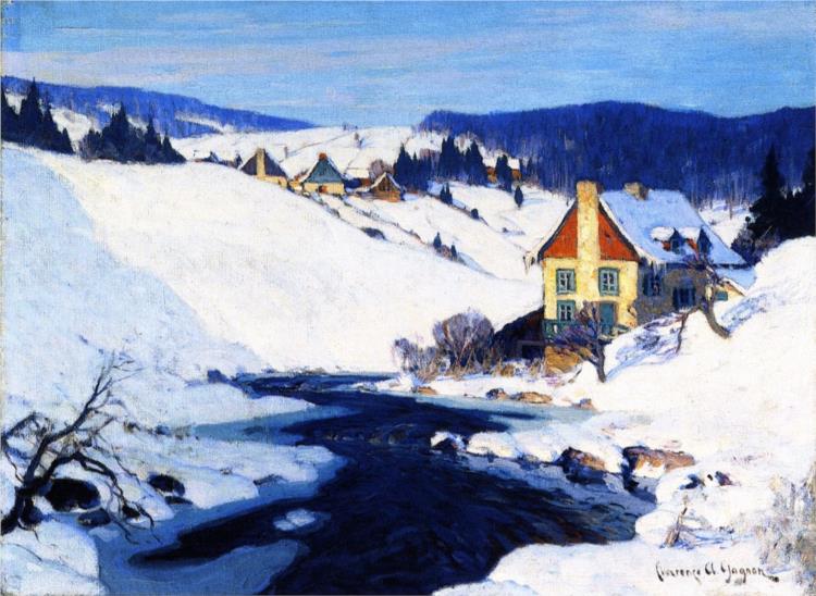 Mill and Stream, Morning Sun, 1913 - Clarence Gagnon