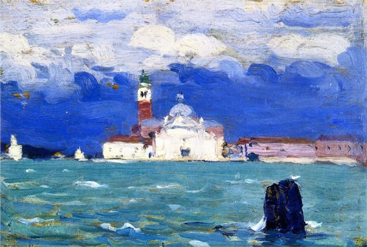San Giorgio, Grey Day, Venice, 1911 - Clarence Gagnon