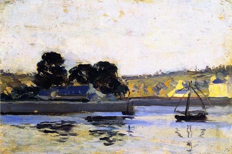 The River Rance at La Hisse, 1907 - Кларенс Ганьон
