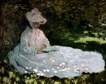 A Woman Reading - Claude Monet