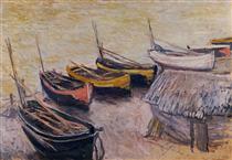 Boats on the Beach - Claude Monet