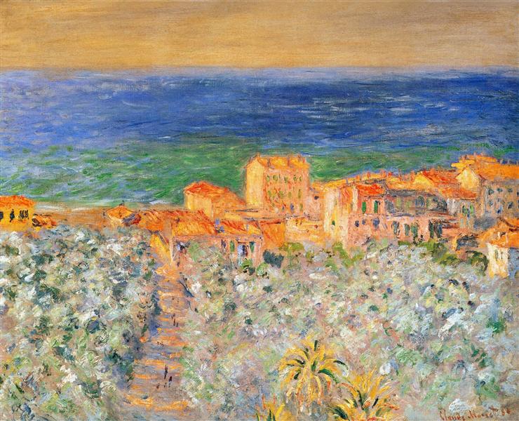 Burgo Marina at Bordighera, 1884 - Claude Monet