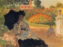 Camille Monet in the Garden - 莫內