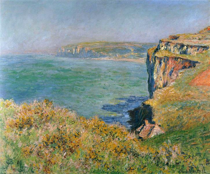 Cliff at Grainval, 1882 - 莫內
