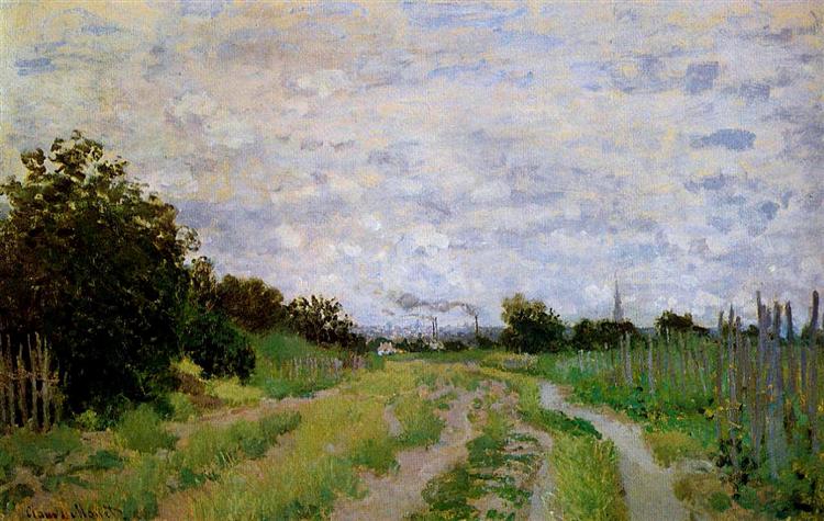 Lane in the Vineyards at Argenteuil, 1872 - 莫內