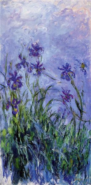 Lilac Irises, 1914 - 1917 - Claude Monet