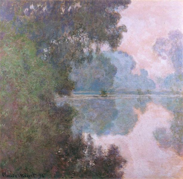 Morning on the Seine, near Giverny, 1896 - Клод Моне