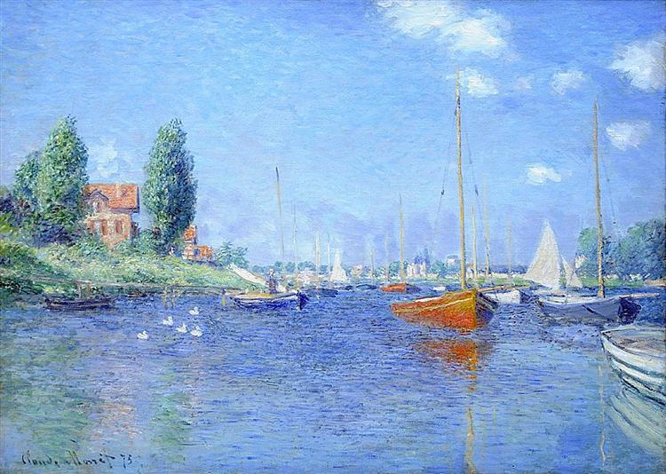 Red Boats, Argenteuil, 1875 - Claude Monet