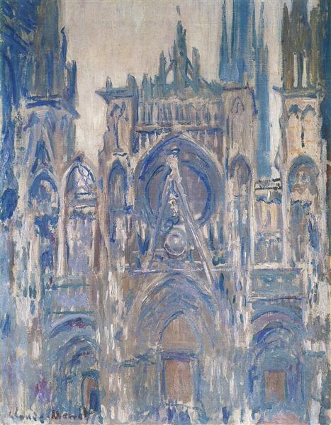 Rouen Cathedral, Study of the Portal, 1892 - 莫內