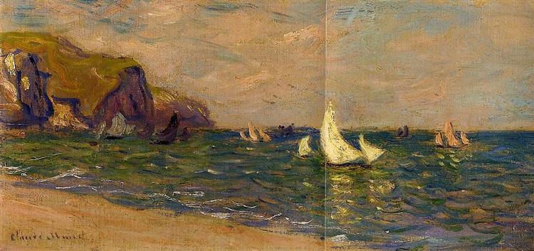 Парусники в море, Пурвиль, 1882 - Клод Моне