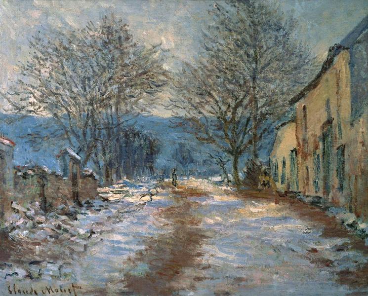Snow Effect at Limetz, 1885 - 1886 - Клод Моне