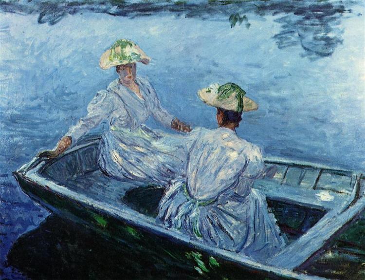 The Blue Row Boat, 1887 - 莫內