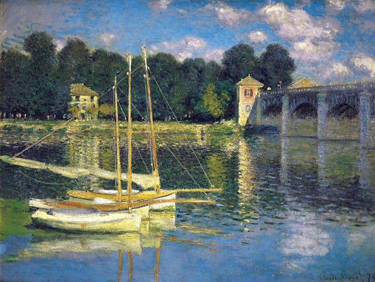 El puente de Argenteuil, 1874 - Claude Monet