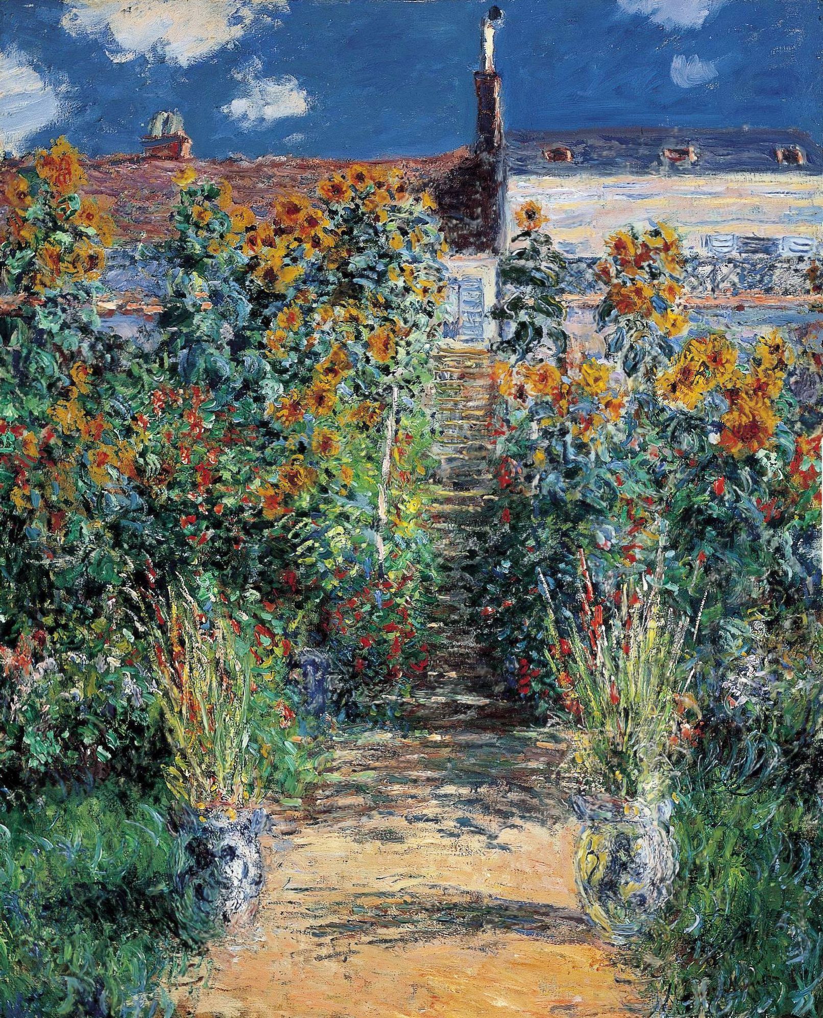 The Garden at Vetheuil, 1881 - Claude Monet - WikiArt.org