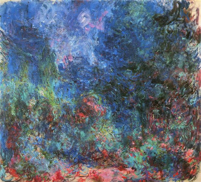 The House at Giverny Viewed from the Rose Garden, 1922 - 1924 - Claude Monet