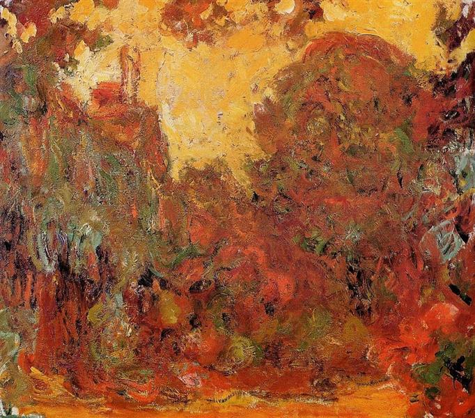The House Seen from the Rose Garden, 1922 - 1924 - Claude Monet