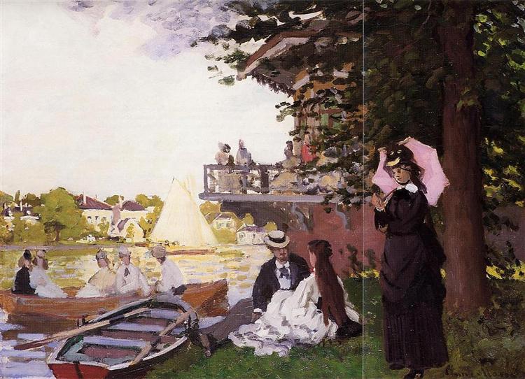 Причал, 1869 - Клод Моне