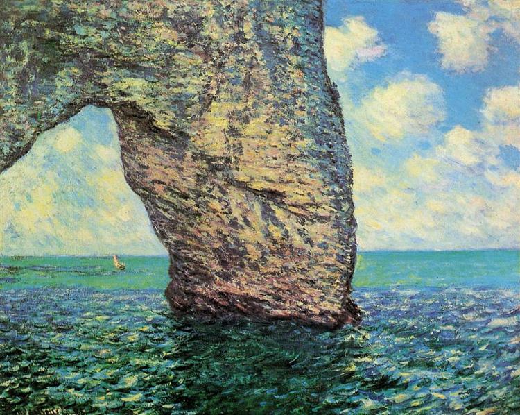 The Manneport at High Tide, 1885 - Claude Monet