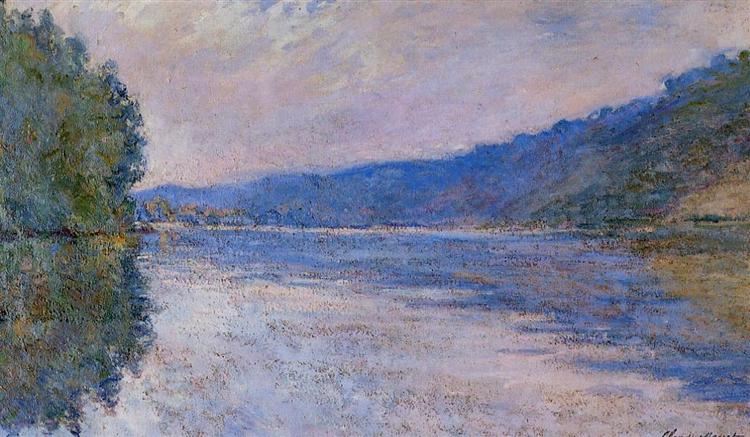 The Seine at Port-Villez, 1894 - 莫內