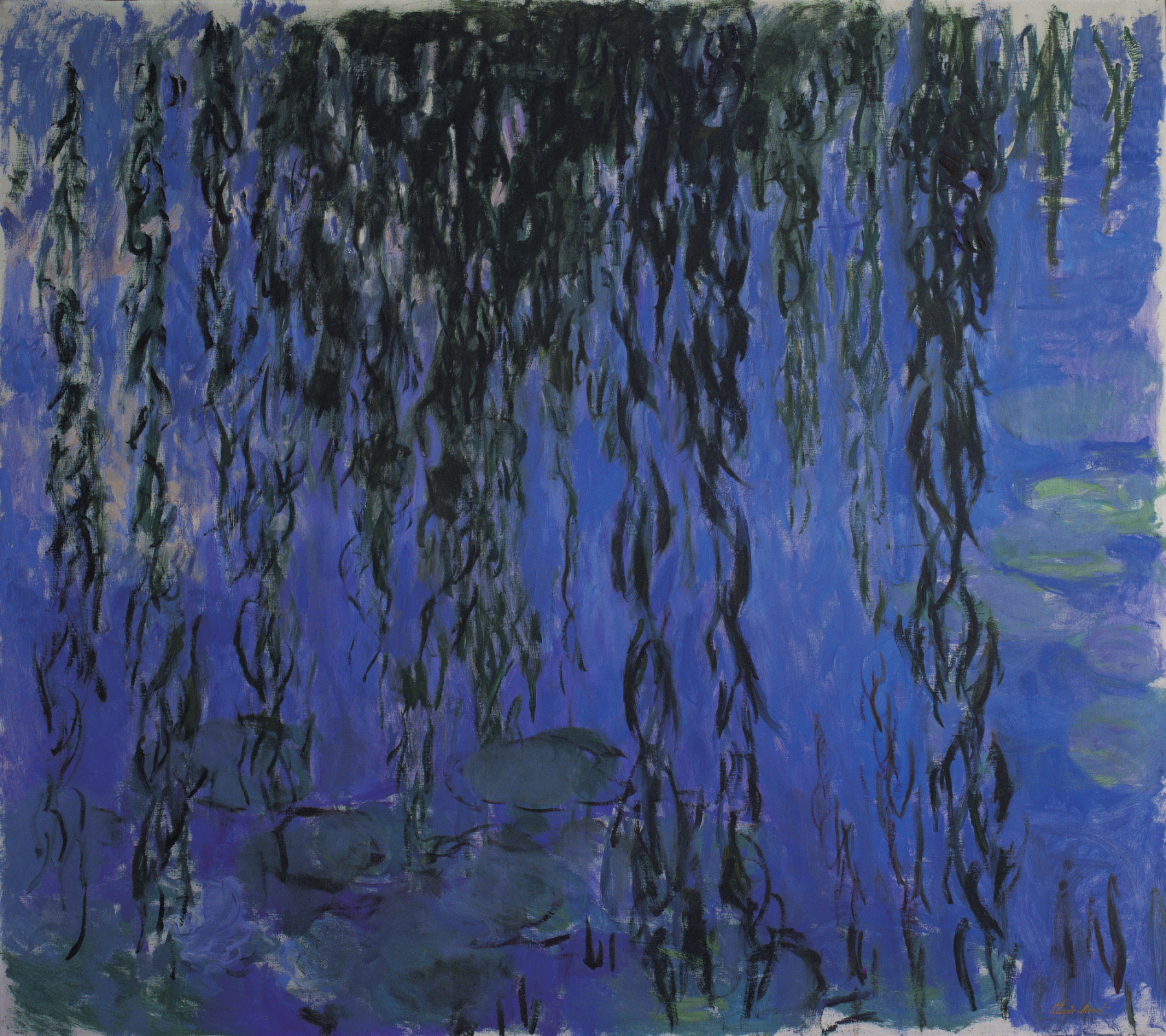 Water Lilies and Weeping Willow Branches, 1916 - 1919 - Claude Monet