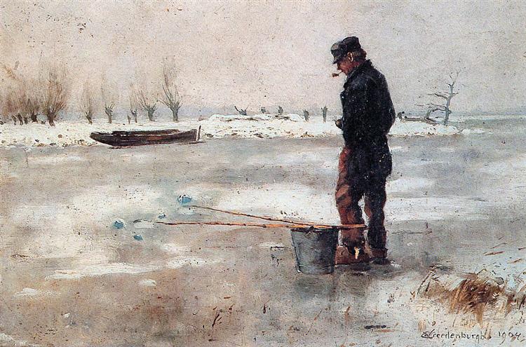 Fisher On The Ice - Корнелис Вреденбург