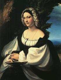 Portrait of a Gentlewoman - Антоніо да Корреджо