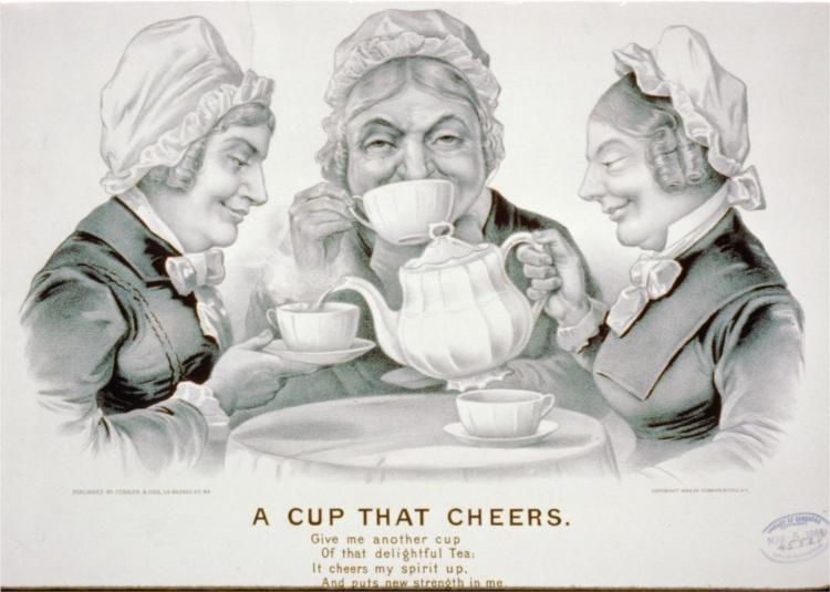 A cup that cheers, 1884 - Куррье и Айвз