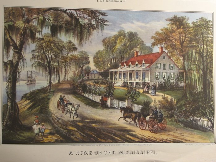 A Home on the Mississippi, 1871 - Куррье и Айвз